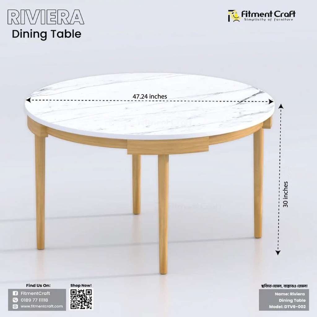 Riviera - Dining Table | DTV6-002 