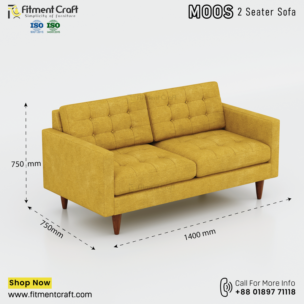 Moss 2 Seater-sofa। HSV2-0027