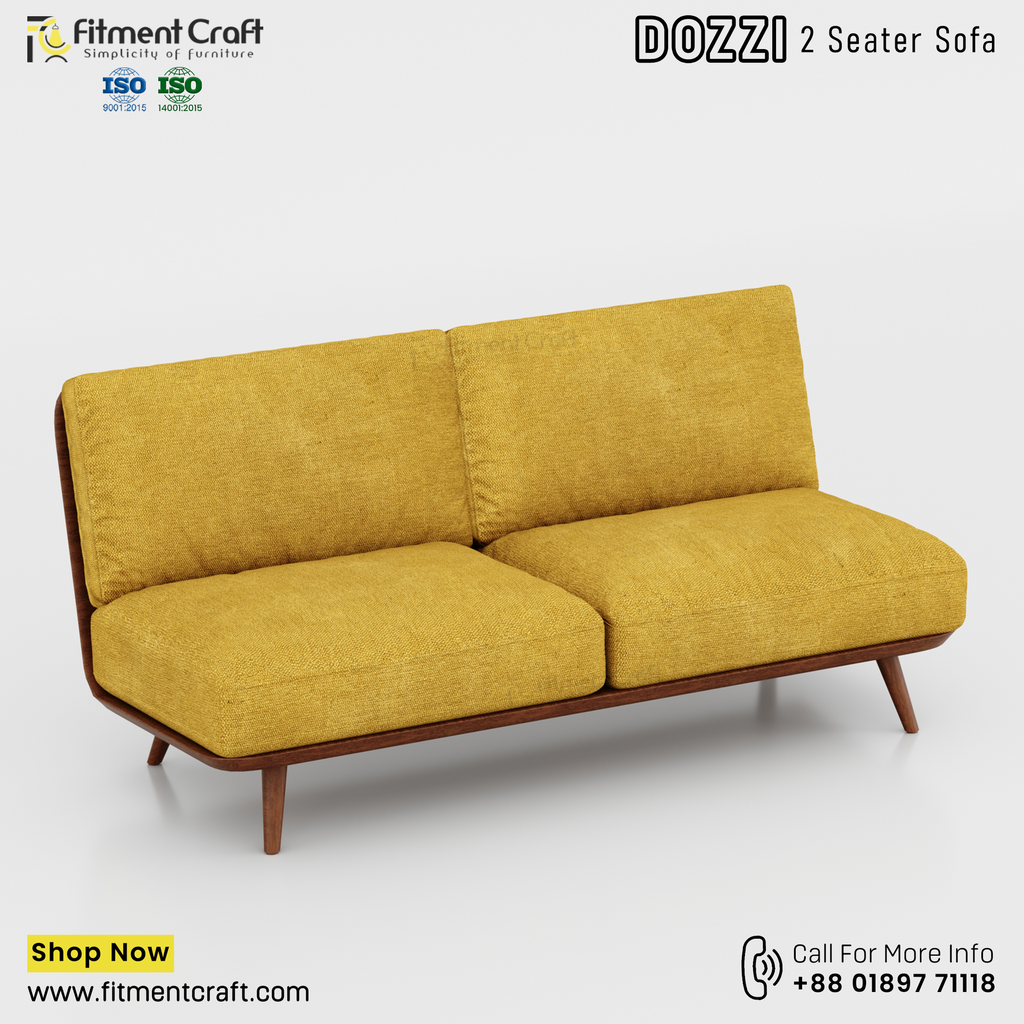 Fuzzy 2 Seater Sofa - HSV2-002