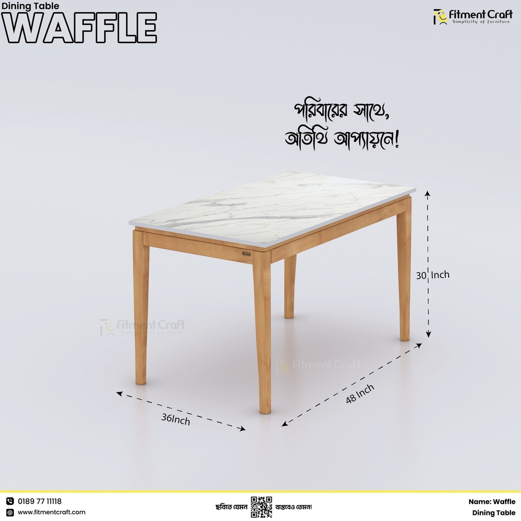 Waffle - Dining Table । DTV6-004