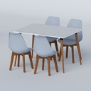 Tulipdine 4 Seater Dining Table-TDTMSB-002