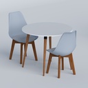 Tulipdine Round 2-Seater Dining Table-TDTMSB-004