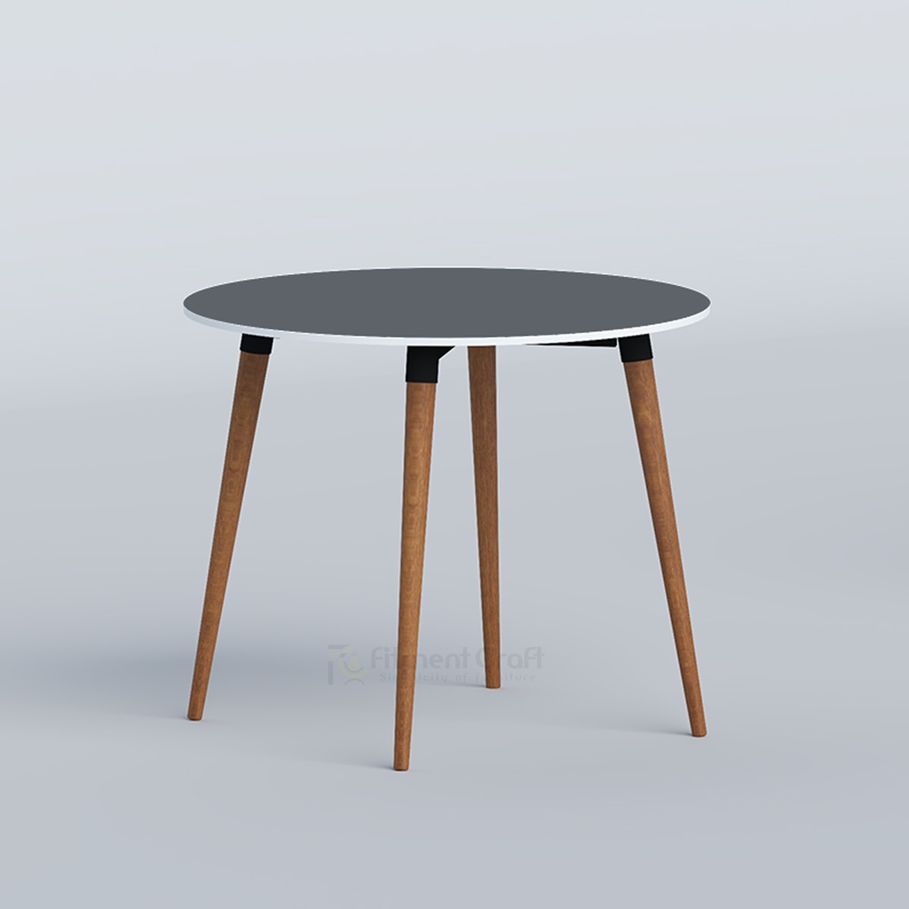 Tulipdine Round 2-Seater Dining Table-TDTMSB-004