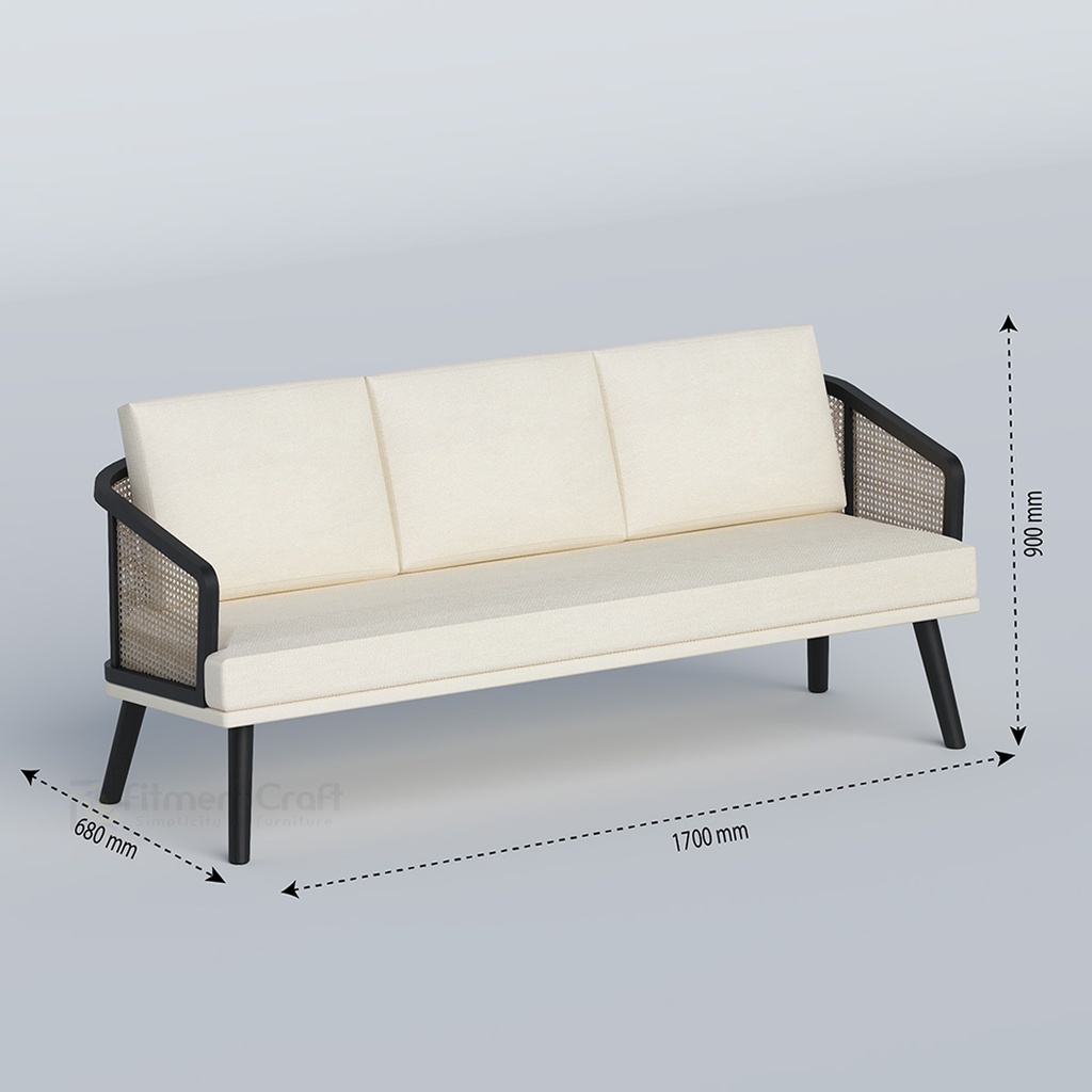 Linora 3-Seater Sofa 