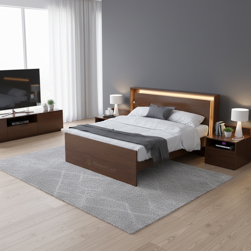 Glowline King Size Bed