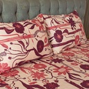 Leafscape Printed Bed Sheet – Blue । PBS - 0075