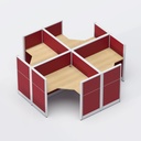 Workstation 7-OFIX 4 seater Workstation