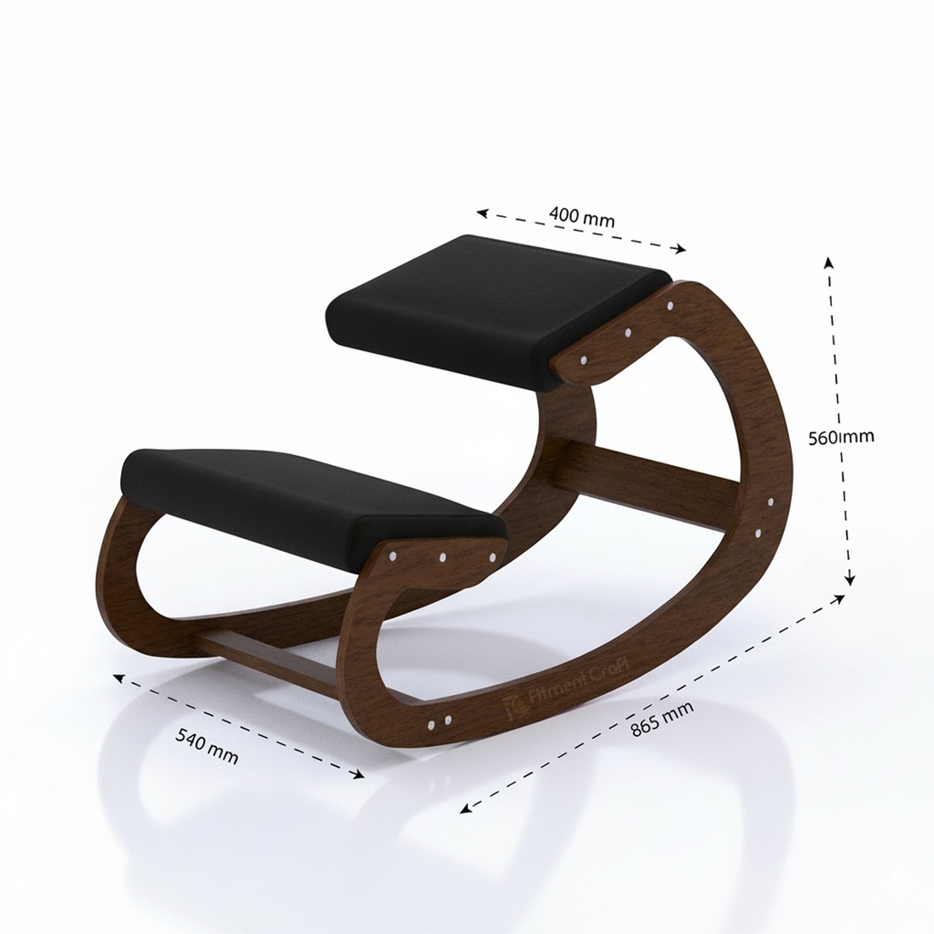 Hridian - Kneeling Chair - Matte Antique Lacquer