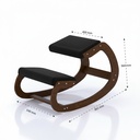 Hridian - Kneeling Chair - Matte Antique Lacquer