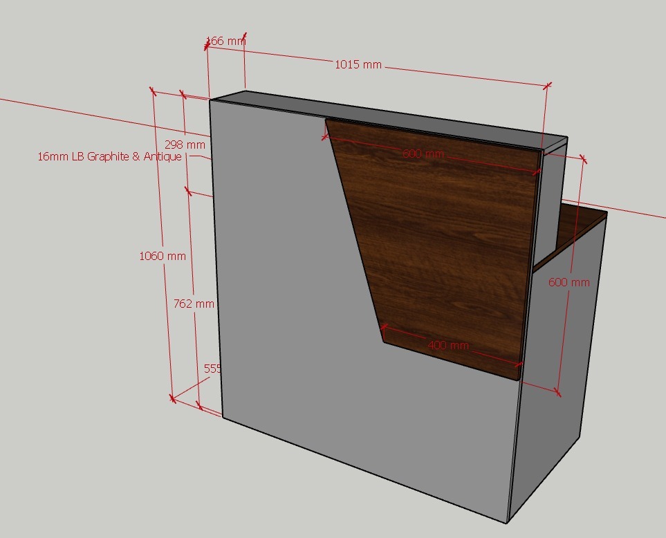 custom(reception desk) 