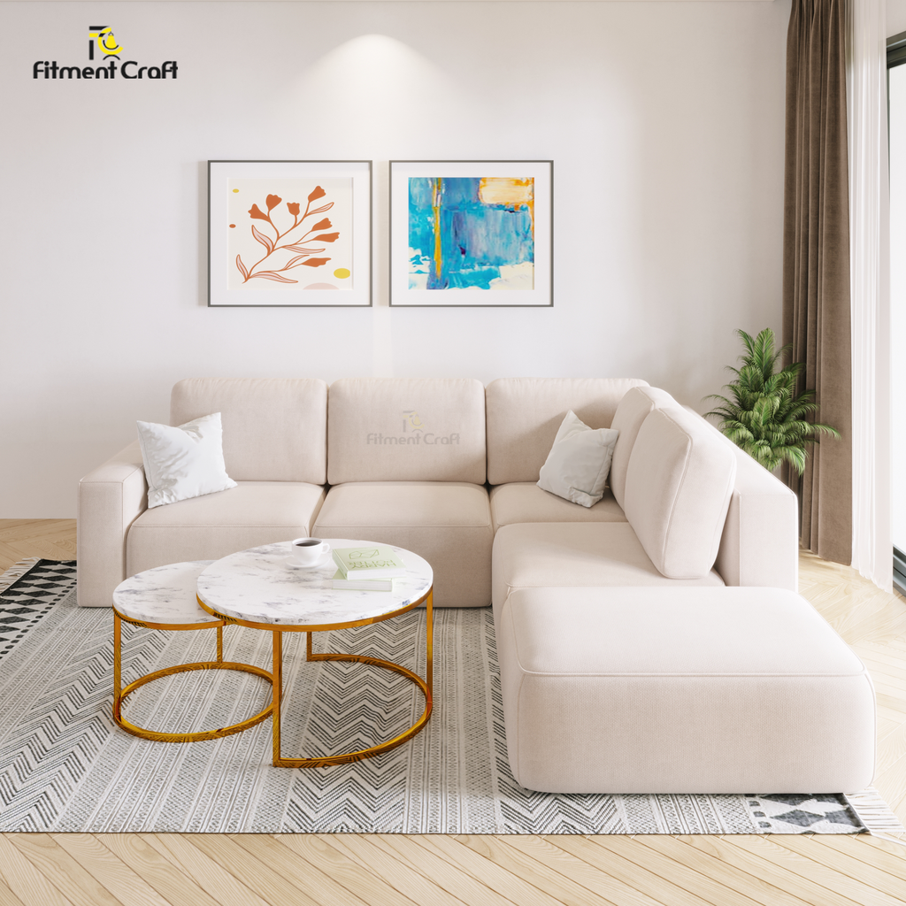 Cozino L-Shaped Velvet Sofa | CSF-001 