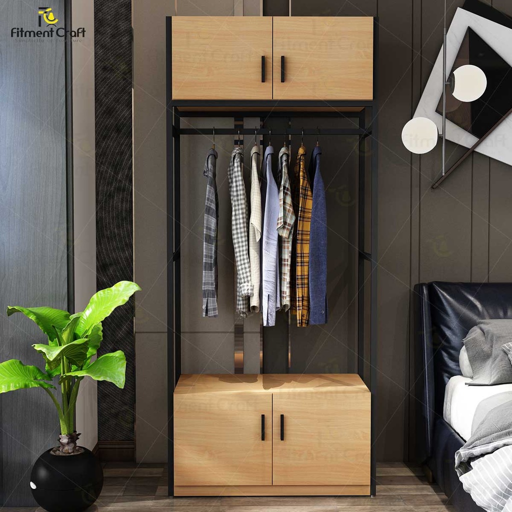 Fabrica Open Closet with Storage - Alna | COV2-004
