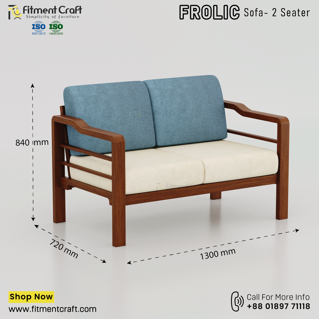 Frolic 2 Seater-sofa। HSV2-025