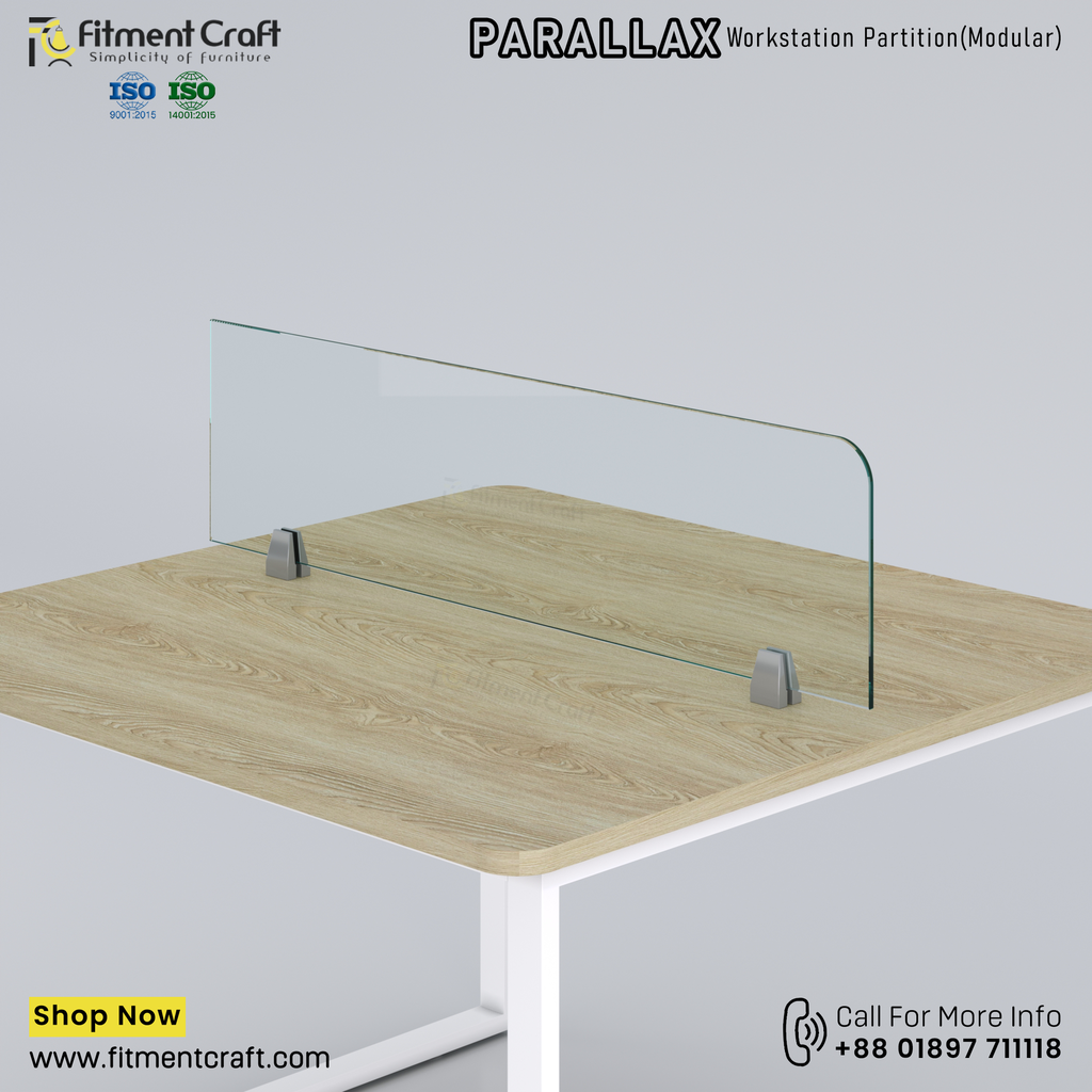 Parallax-Workstation Modular Partition (1100X300X8mm) । WSMP-BRG-001