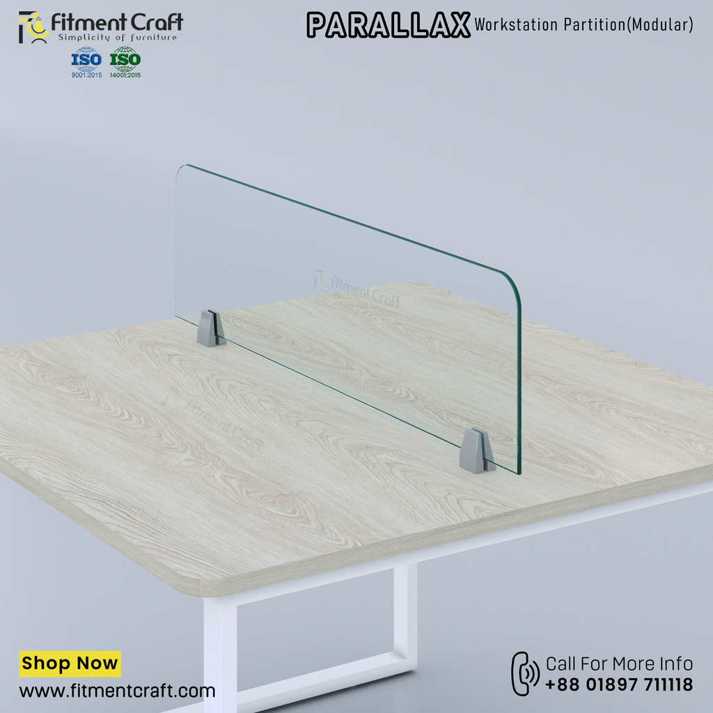 Parallax-Workstation Modular Partition (1150X300X8mm) । WSMP-ORG-001
