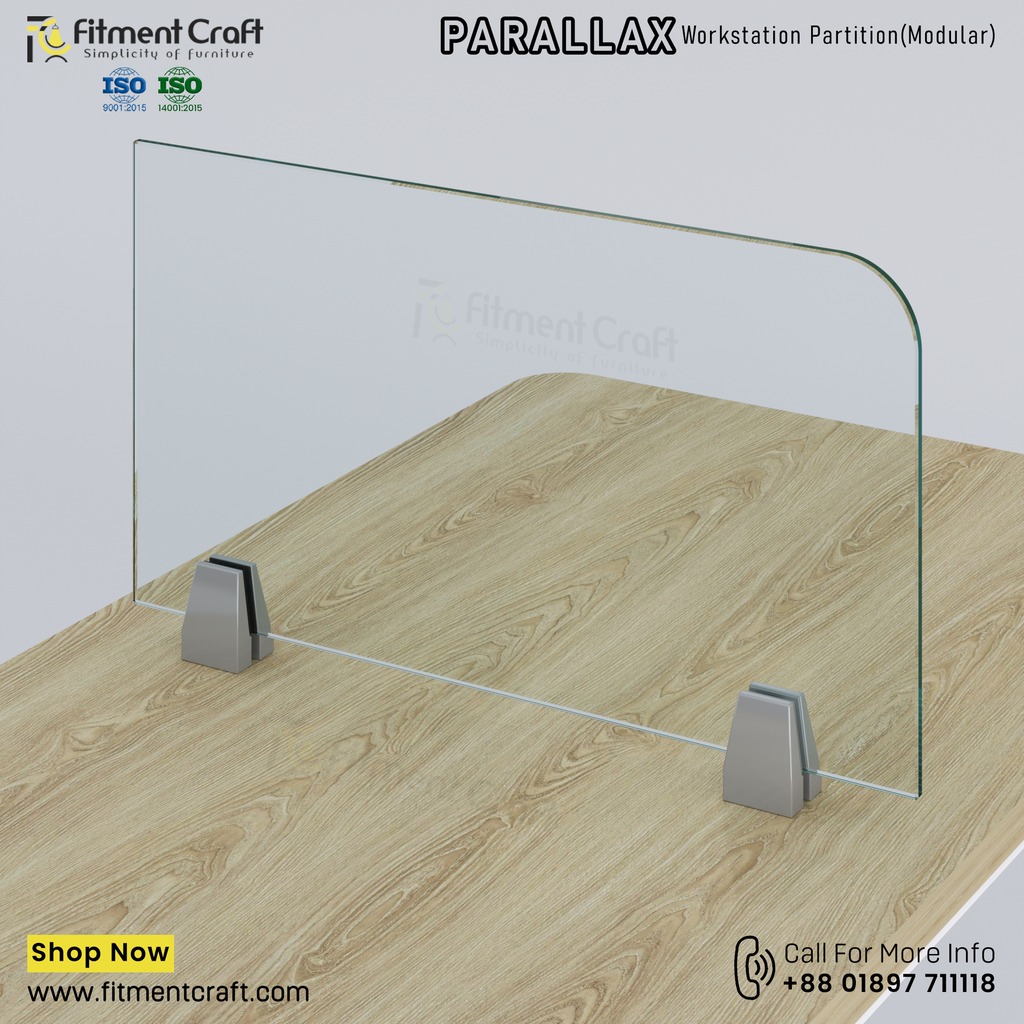 Parallax-Workstation Modular Partition (550X300X8mm) । WSMP-ORG-002