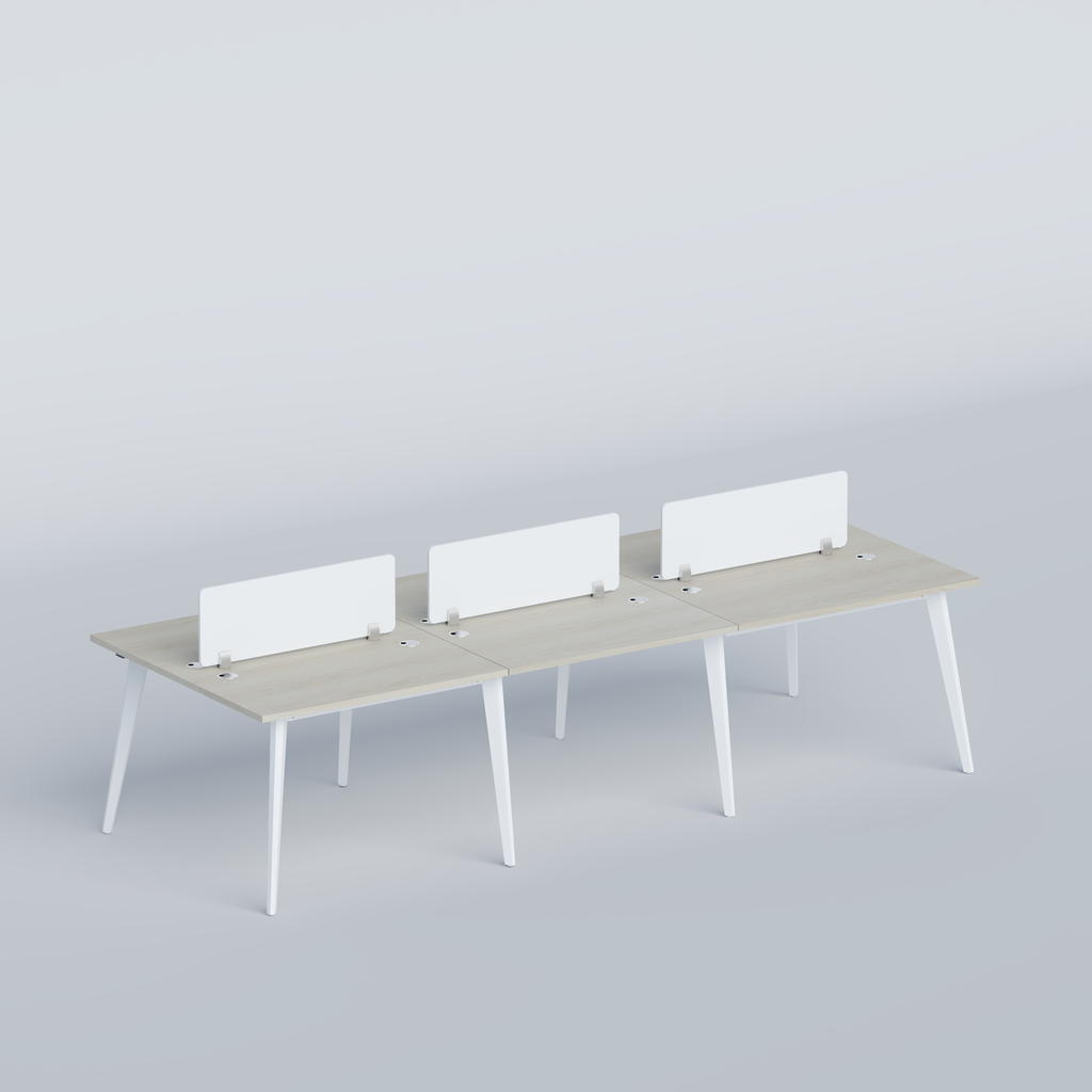 Zenora Six-Seater Workstation