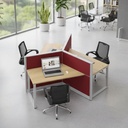 Movex Circular Three Seater Workstation