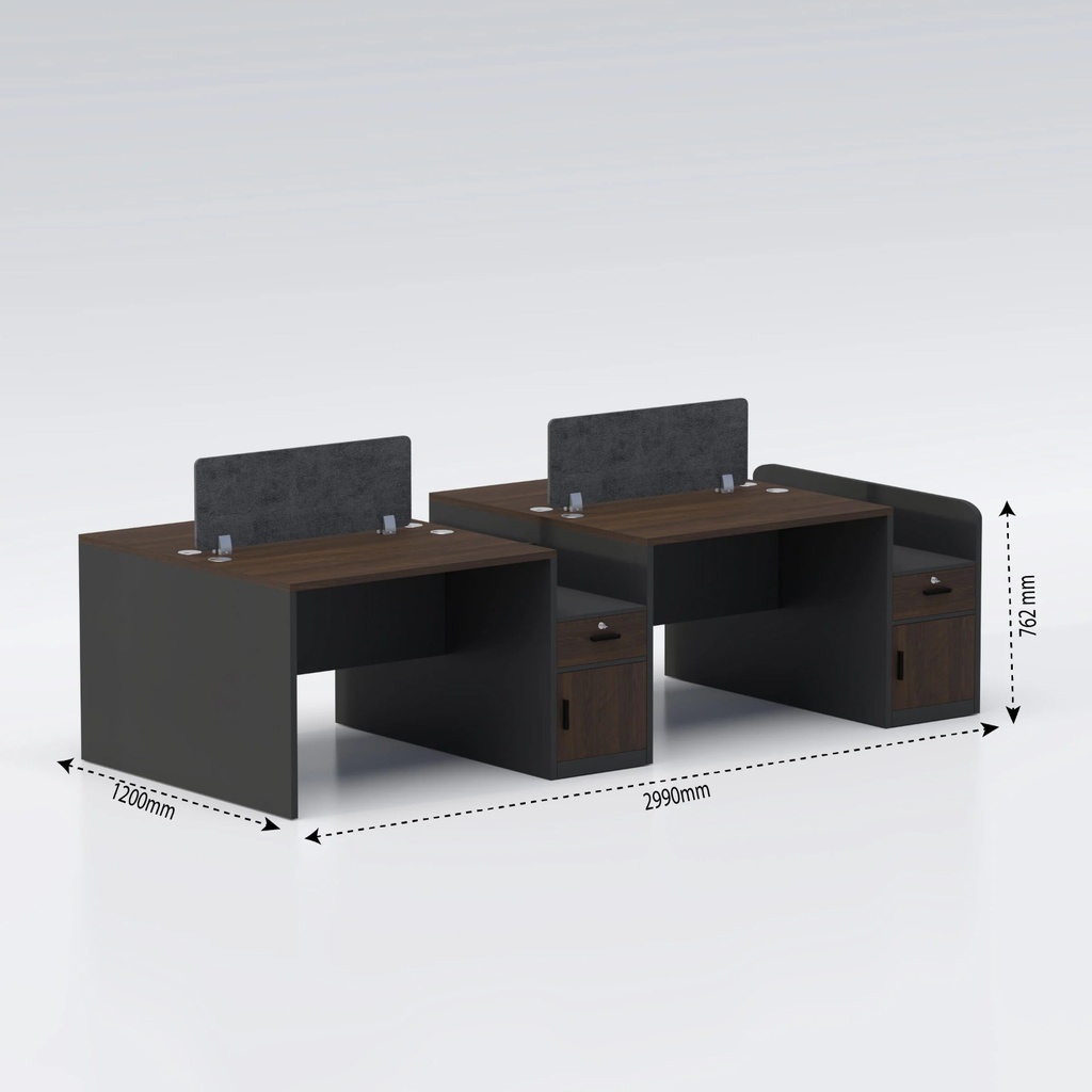 Focus Face to Face Four Seater Workstation 