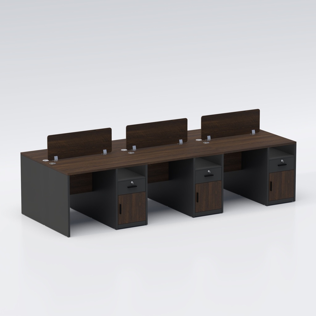 TaskFlow Face to face Six seater Workstation 
