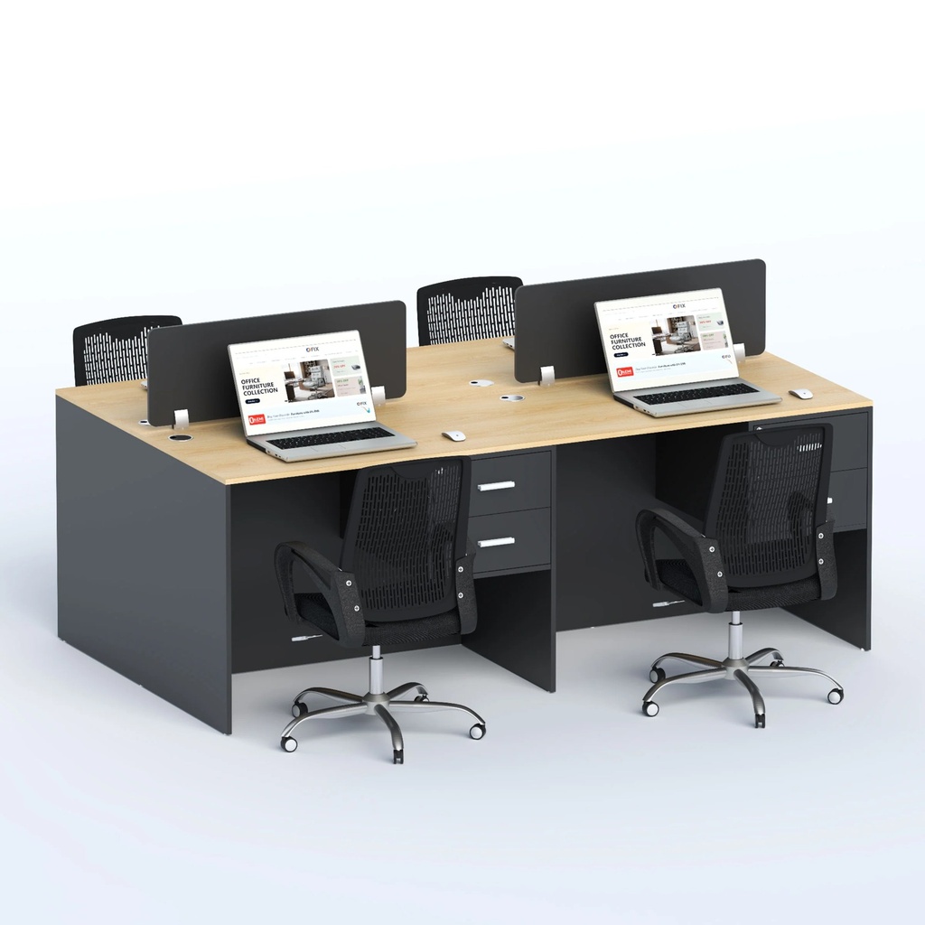 Workzen- Face to face four seater Workstation