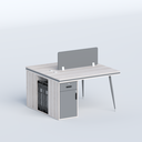 Cluster-Face to face two seater workstation