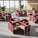 Movex Circular Four Seater Workstation V2