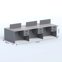 Workzen- Face to face Six seater Workstation