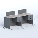 Workzen- Side by side two seater Workstation