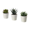 Fejka Artificial potted plants with flower pots