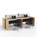 Tivin Face to Face Four Seater Workstation