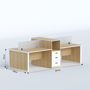 Mavon Face to Face 4 Seater Workstation