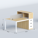 Myron Face to Face Two Seater Workstation